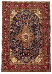 Vintage 6’6″ x 9’5″ Traditional Hand Knotted Vegetable Dye Wool Area Rug