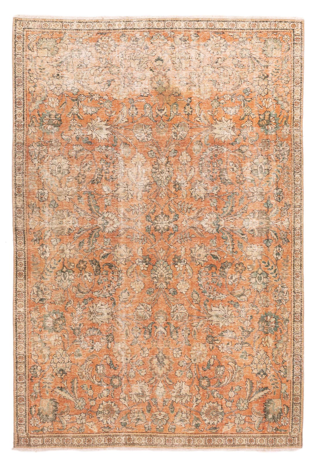 Vintage 7'7" x 11'2" Traditional Hand Knotted Vegetable Dye Wool Area Rug gallery