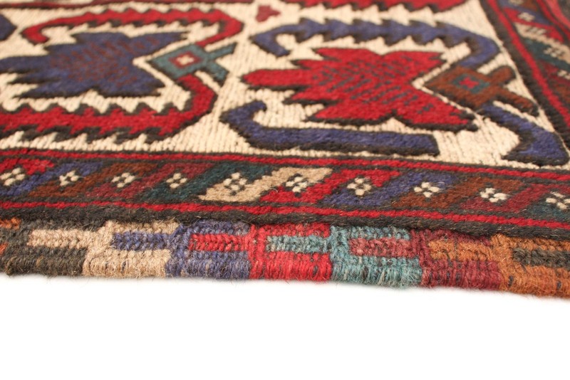 Vintage Hand-Knotted Area Rug 4'1" x 5'9" Traditional Oriental Wool Carpet gallery