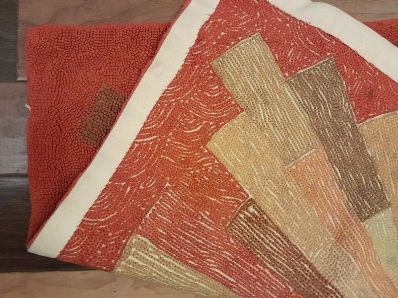 Very Rare Antique Hand hooked Navajo rug beautiful colors-The son gallery