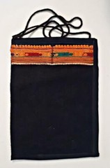 GREECE GREEK OLD FOLK HANDWOVEN PATCHWORK WOOL BAG 25x34cm