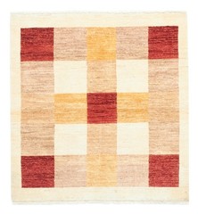 Vintage Hand-Knotted Area Rug 4’0″ x 4’2″ Traditional Oriental Wool Carpet