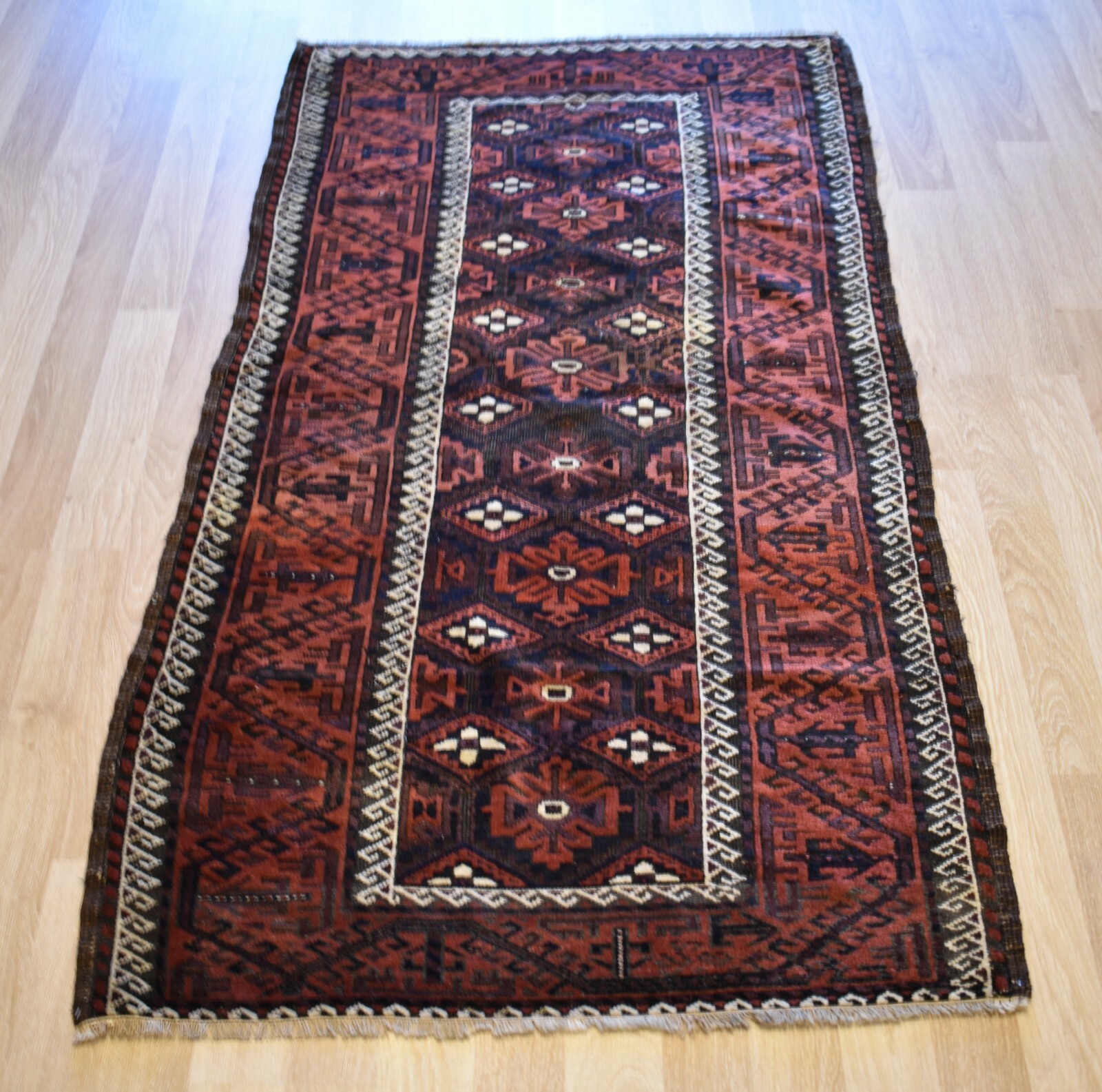 1890's Antique Turkoman Tekke Yamud Handmade Rug Rare Caucasian 4 Ft x 6ft gallery