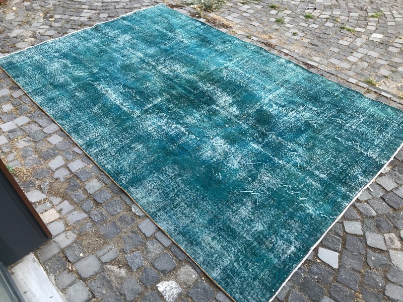 Bohemian Large Rug, Turkish Vintage Rug, Handmade Wool Rug, 6,8 x 10, ft gallery