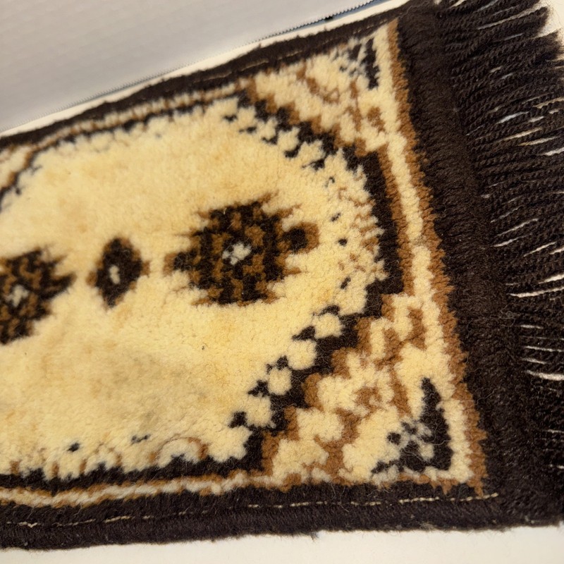 Vintage Handmade Aztec Miniature Wool Rug Brown And Tan Dollhouse Furniture gallery