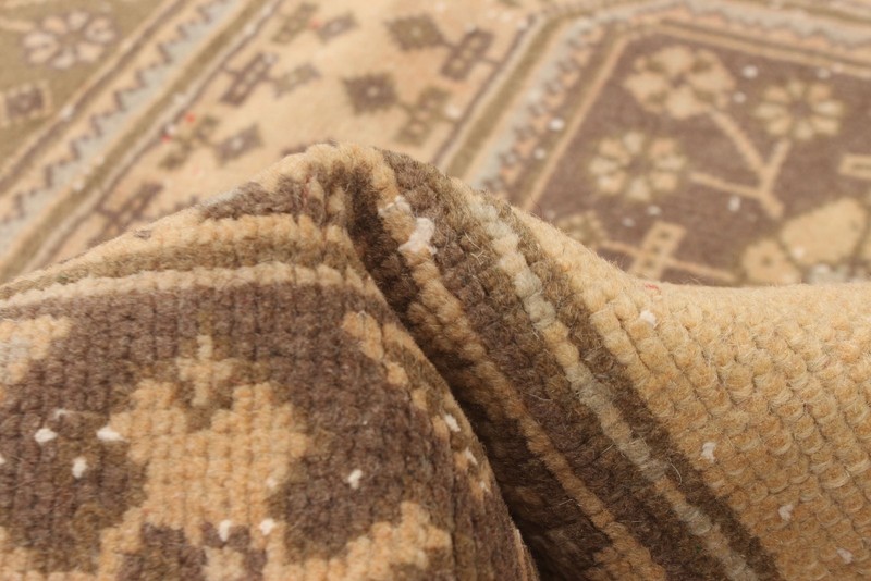 Vintage 4'6" x 11'10" Traditional Hand Knotted Vegetable Dye Wool Area Rug gallery