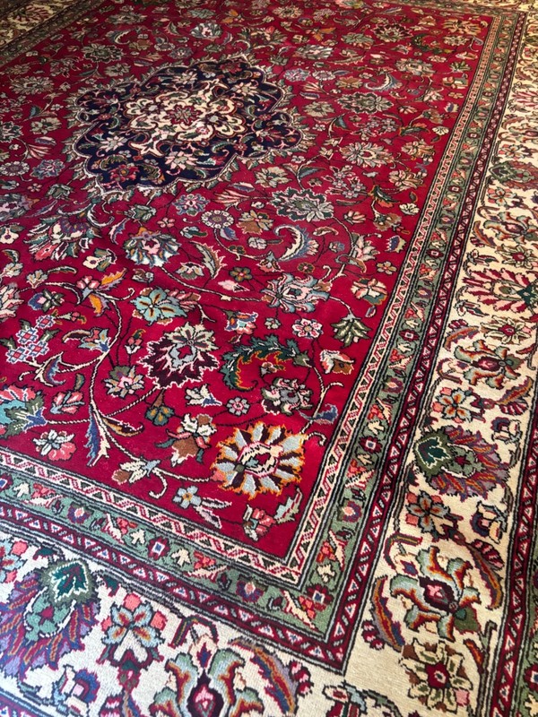 SIMI ANTIQUE. HAND MADE. 12X10. EXCELLENT CONDITION. FULL PILE.TAB.RIZ gallery