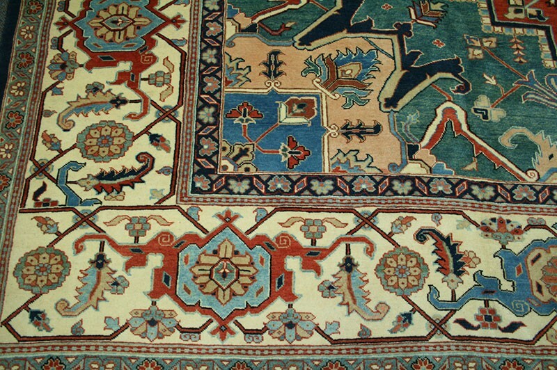 A Vintage Palatial 14' x 19' Serapi Azari Rug gallery