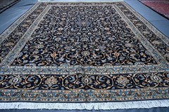 375 X 285 COLLECTORS’ ITEM Vintage Keshani Oriental Floral Carpet