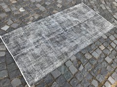 Home Decor Rug, Turkish Vintage Rug, Boho Decor Rug, Oushak Rug, 3,1 x 6,4 ft