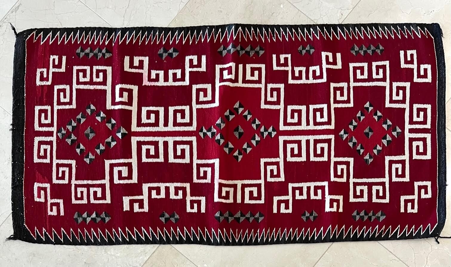 Dark Red Navajo Rug gallery