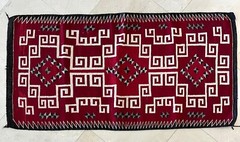 Dark Red Navajo Rug