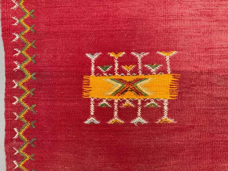 Vintage Moroccan Square Kilim 103x100 cm Kelim Wool Rug Medium 2524 gallery