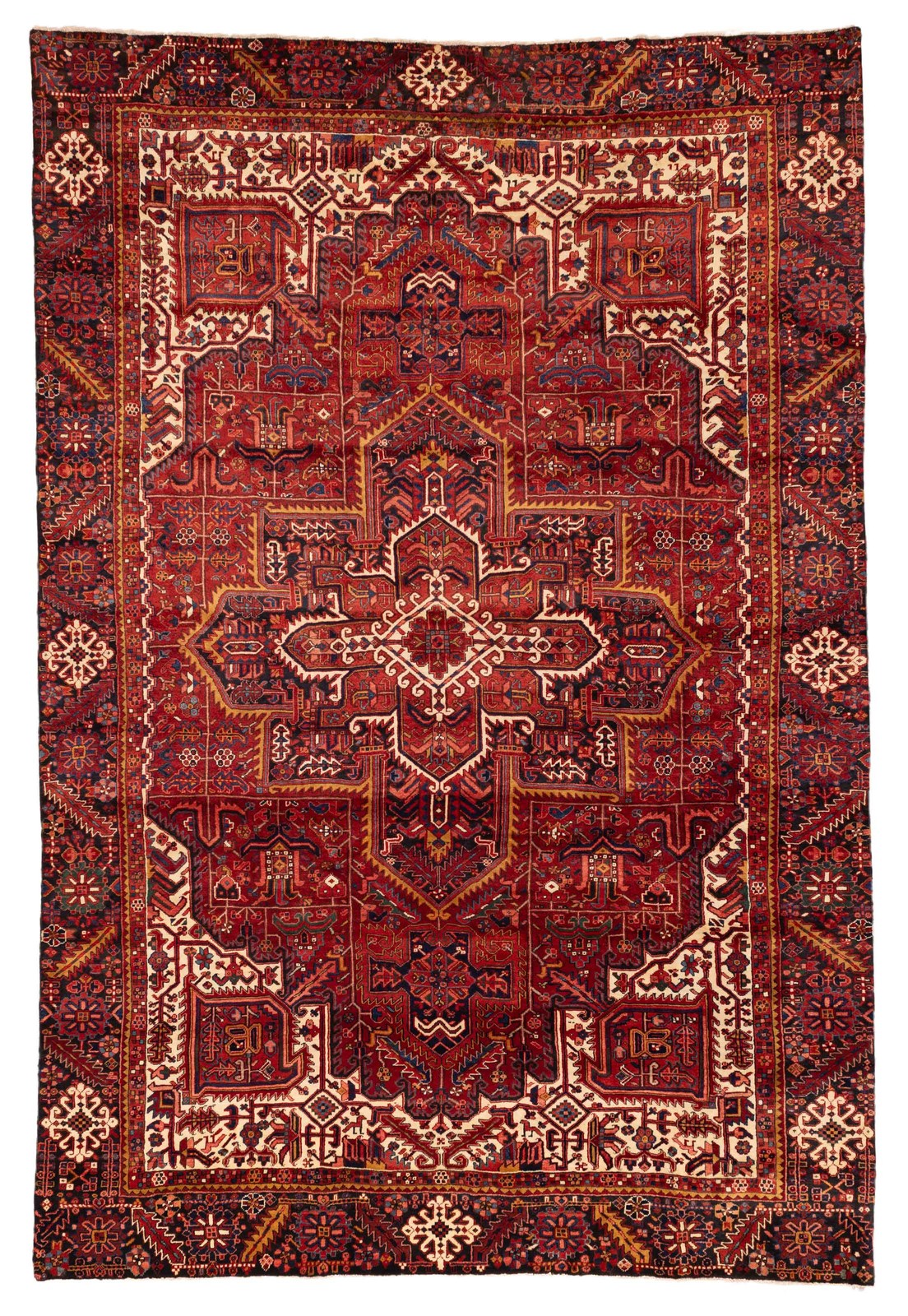 Vintage Traditional Hand-Knotted Area Rug 9'0" x 13'1" Oriental Wool Carpet gallery