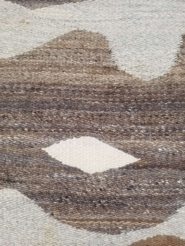 Vintage Handmade Turkish Tulu Traditional Wool Kilim Rug 194x124 cm gallery