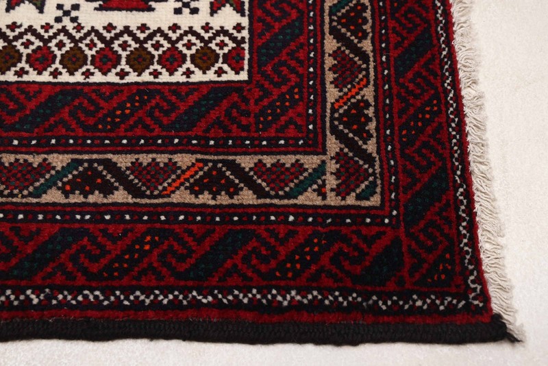 Vintage 3'7" x 6'4" Traditional Hand Knotted Vegetable Dye Wool Area Rug gallery
