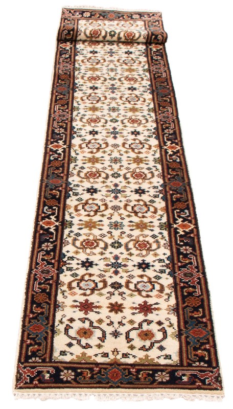 2'7" x 15'8" Vintage Hand-knotted Runner Rug Traditional Oriental Wool Carpet gallery