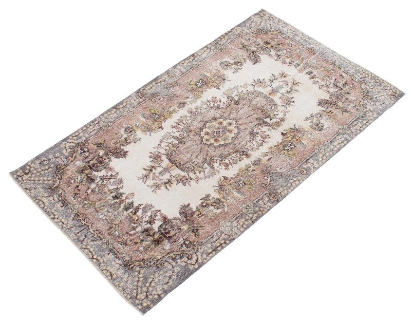 Vintage 3'10" x 6'8" Traditional Hand Knotted Vegetable Dye Wool Area Rug gallery