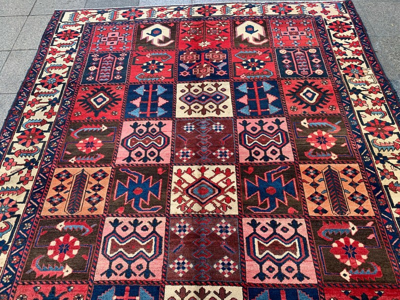 7'1'' x 10' Vintage Natural Rug Village Rug Handmade Carpet.SKU:P1209 gallery