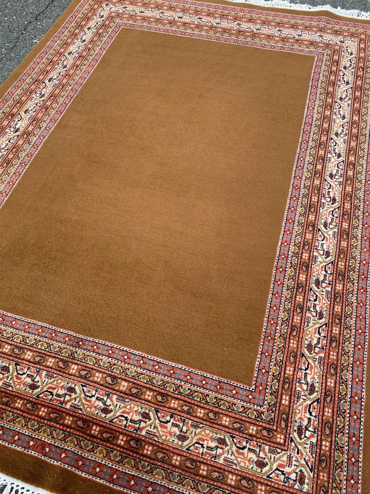 Brand New Handmade In India Modern Rug,Copper w/ Colorful Accents, Soft Pile 6x9