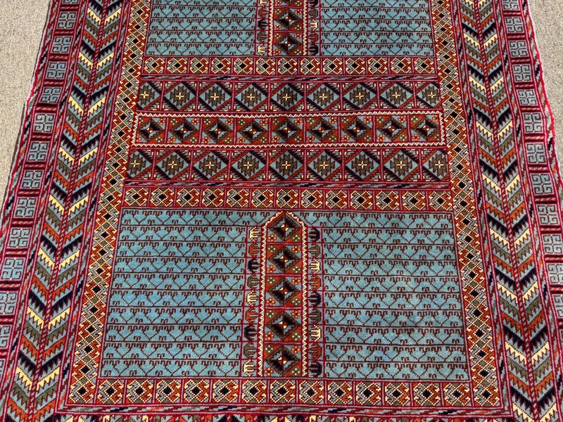 Fine Antique Turkmen Bukhara Rug 4x6 Afghan Hand Knotted Vintage Oriental Carpet gallery