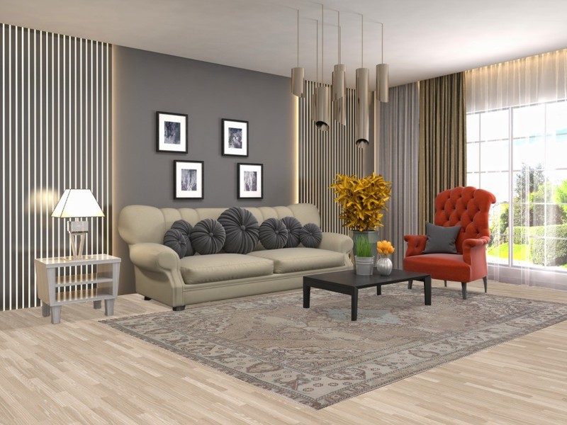 Light Brown Classic Area Rug 6x10 Home Decor Living Room Medallion Wool Carpet gallery