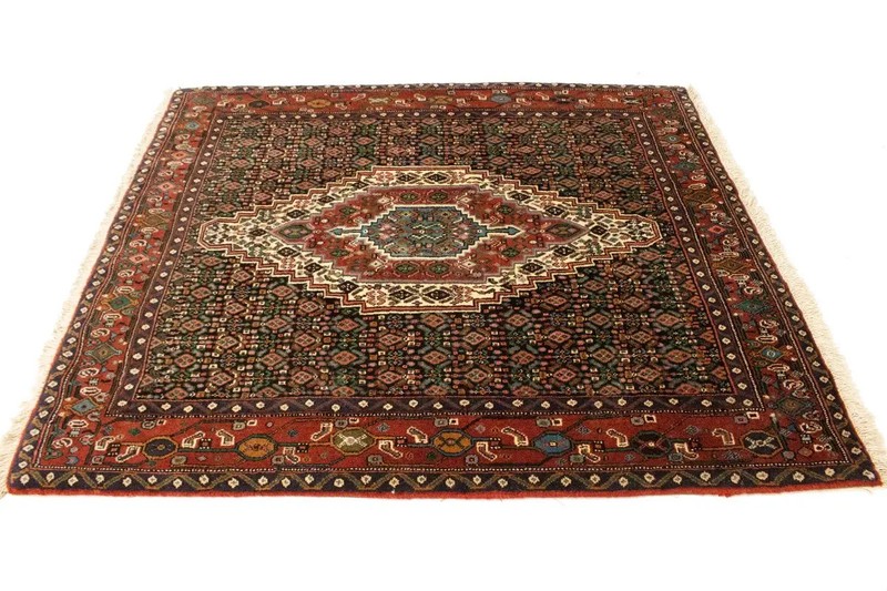 One of a Kind Floral Design Handmade 4X5 Bidjar Oriental Rug Plush Decor Carpet gallery