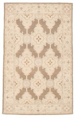 Vintage 3’10” x 5’10” Traditional Hand Knotted Vegetable Dye Wool Area Rug