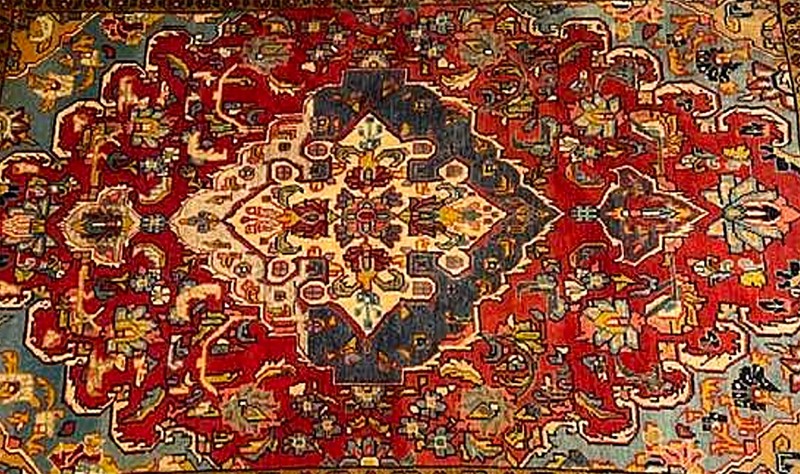 4.7 x 7 Hand Knotted Fine Quality Antique Esfahaan Rug . Natural Dyes Fine Wool gallery