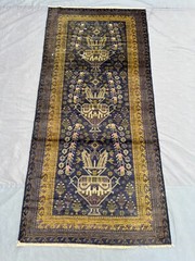 2’8 x 5’9 ft Vintage Afghan Baluchi Floral Rug – Hand Knotted Wool Tribal Decor