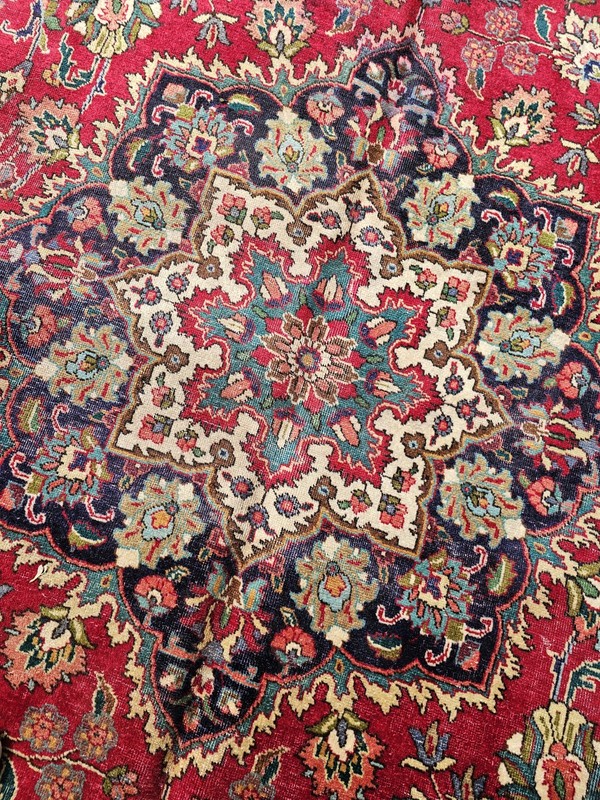 10 x 16 ANTIQUE FINE HERIZ VINTAGE SERAPI USHAK TURKISH CAUCASIAN gallery