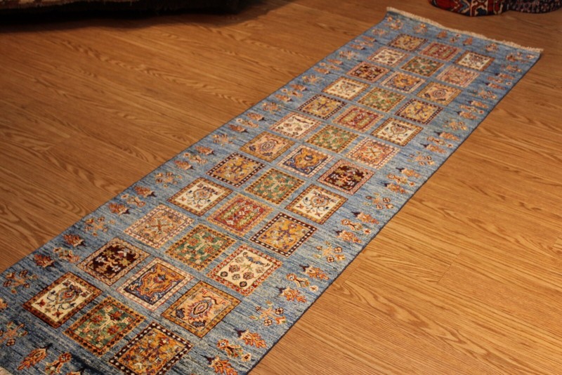 _HANDMADE_RUG_Hall-Runner 2'7" x 8'7" Fine Hand-knotted Bakhtiari Design Rug gallery