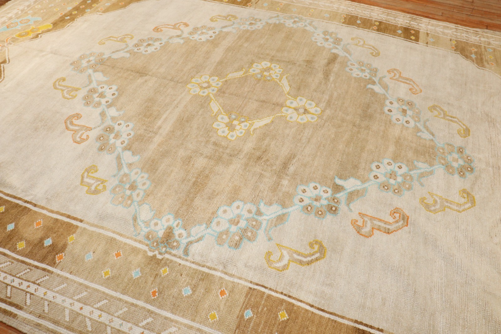 Vintage Awesome All Wool Kurdish Kars Rug Size 9'4''X13'8'' gallery