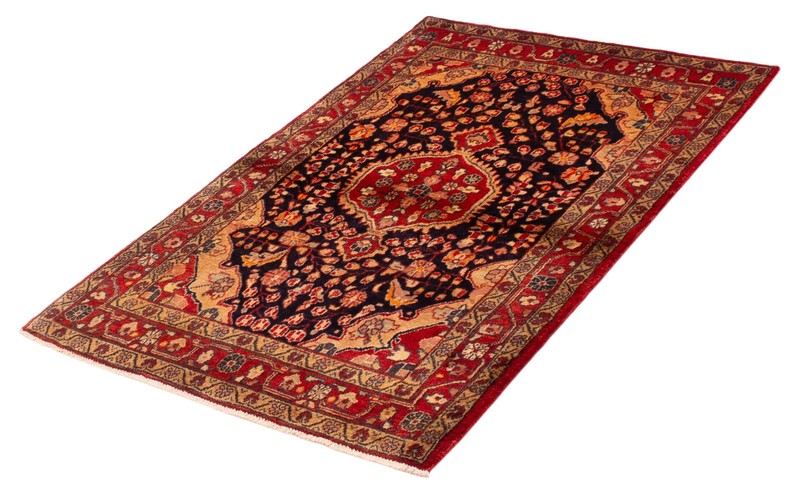 Vintage Hand-Knotted Area Rug 4'3" x 6'7" Traditional Wool Carpet gallery