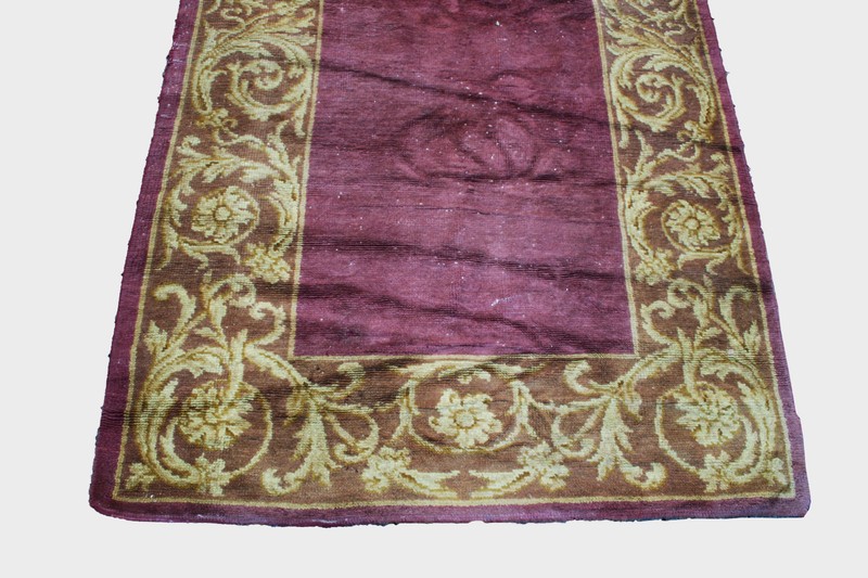 Antique Spanish Monastery Savonnerie rug early 19.th century Burgos gallery