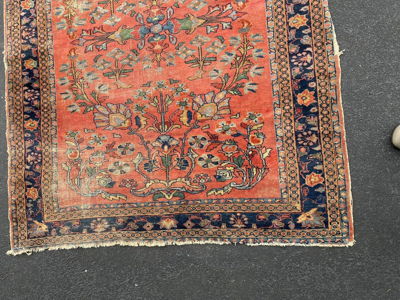 Hand Knotted Antique Oriental Asian Turkish Boho Décor Distressed Wool Rug gallery
