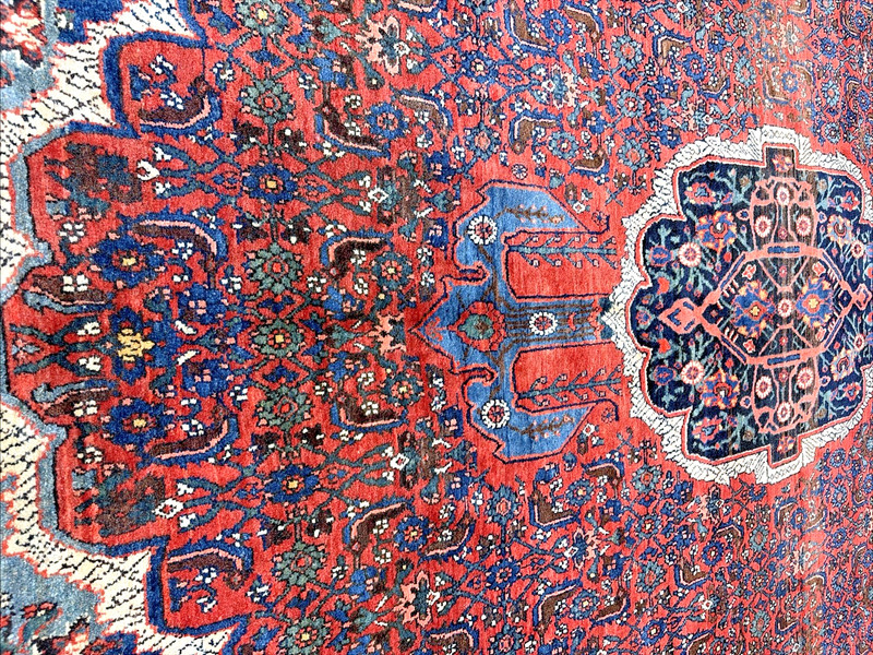 Auth: 19th C Antique Kurdish Bidjar Collectors Choice Beauty Organic 8x11 gallery