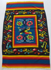 Vintage Handmade Traditional Bolivia Peruvian Brazil Floor Rug Carpet 201×125 cm
