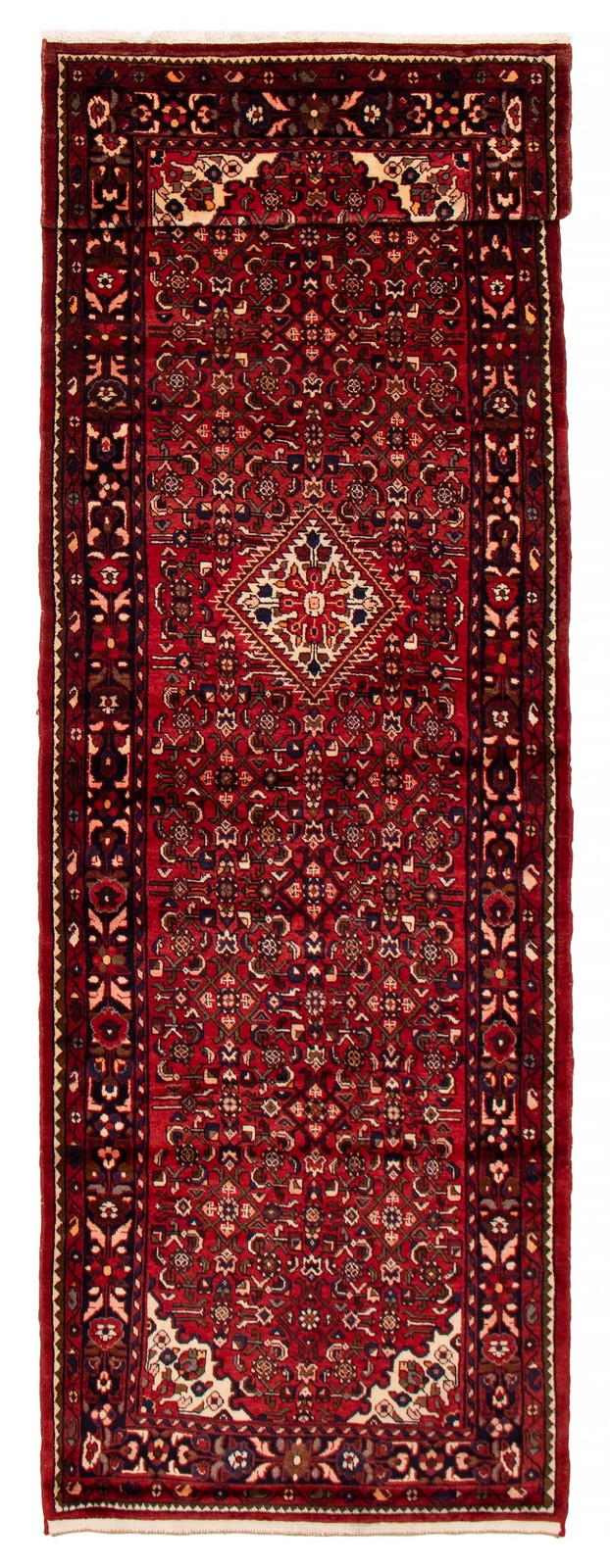 4'1" x 13'9" Vintage Hand-knotted Runner Rug Traditional Oriental Wool Carpet gallery