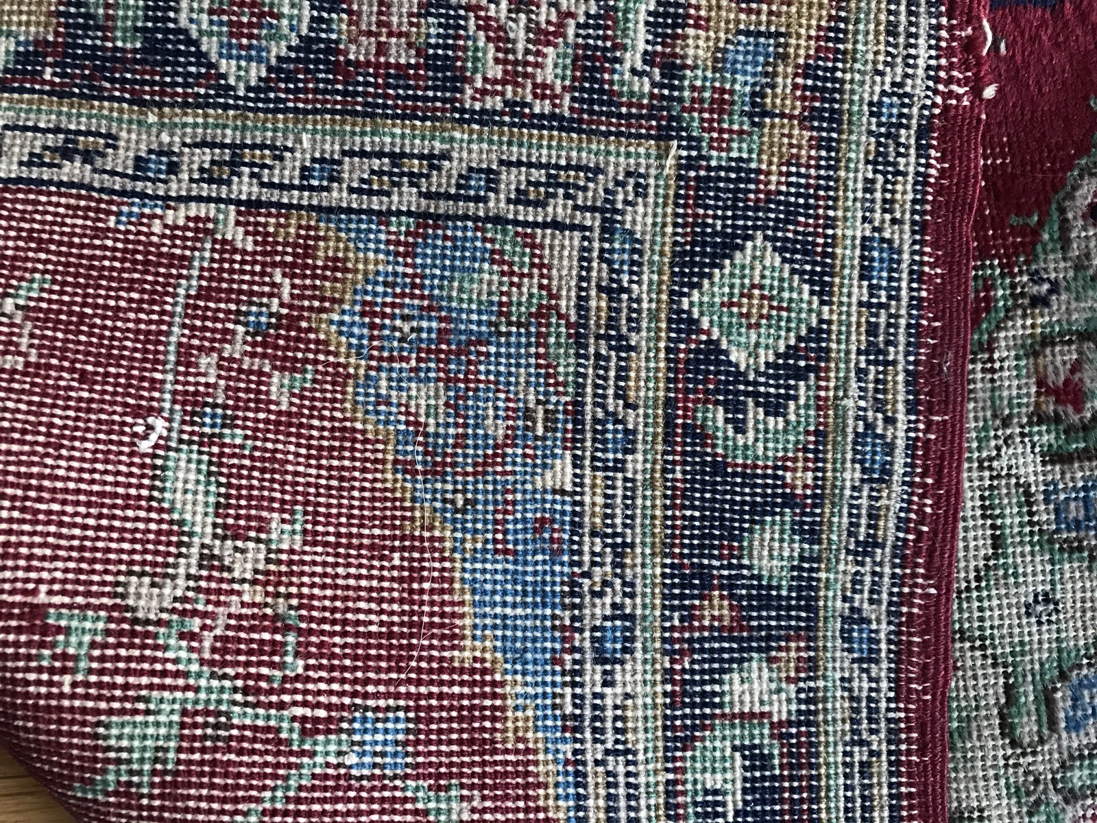 TRUE Vintage Antique Turkish ORIENTAL rug LONG RUNNER Hand Made RED Wool 3X18 gallery
