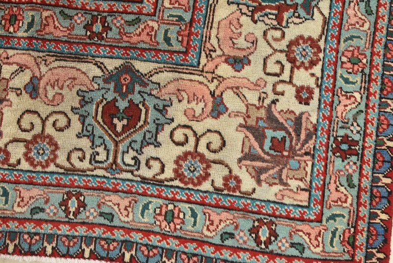 Vintage Traditional Oriental Carpet 9’10” x 12’8” Red Wool Hand-Knotted Area Rug gallery