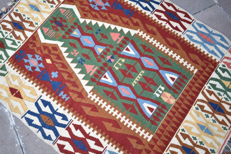 Vintage Turkish Rug 48'' x 64'' Anatolian Kayseri Prayer Rug Home Decor Wool Rug gallery