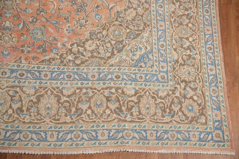 Floral Traditional Vintage Area Rug Hand-knotted 10x12 Wool Living Room Carpet gallery