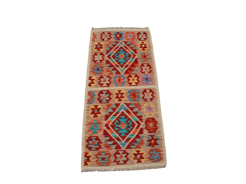 Original Hand Made Rustic Kilim / Afganistan Origin 113x52 CM (Galleriafarah1970 gallery