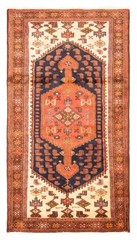 Vintage 3’2″ x 5’8″ Traditional Hand Knotted Vegetable Dye Wool Area Rug