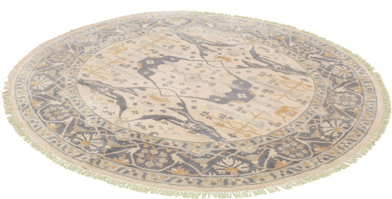 Vintage 9'10" x 9'10" Traditional Hand Knotted Vegetable Dye Wool Area Rug gallery