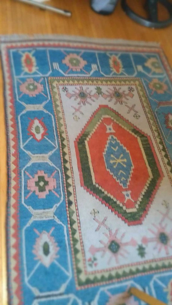 Antique Rug 55” X 86” Rug Turkish 1930s Excellent Condition