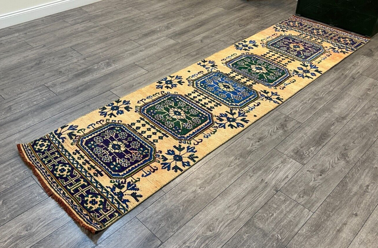 Orange Runner Rug, Handmade Rug, Kitchen Rug, Floor Rug, 2.6 x 9.6 ft gallery