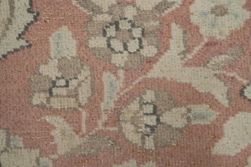 Vegetable Dye Pink Traditional Area Rug 7x9 ft Hand-knotted Wool Distressed Rug gallery