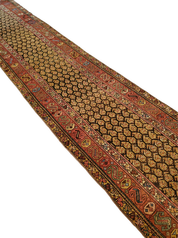 MALAYER runner, Golden Boteh/Paisley design - 3'2" x 15'0" gallery